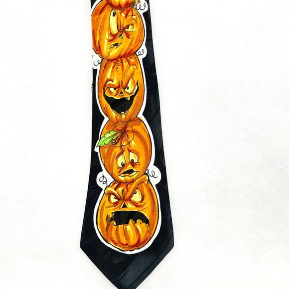 Brothers Handmade 100% Polyester Halloween Jack O Lanters/Pumpkins Korea L58" - Picture 4 of 14